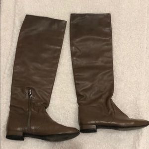Prada Brown Knee High Boots
